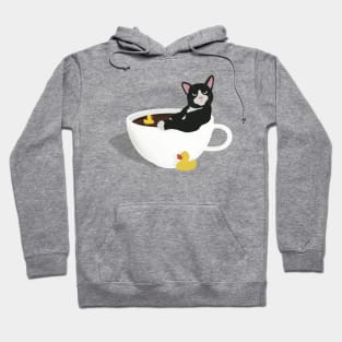 Kitty coffee bath Hoodie